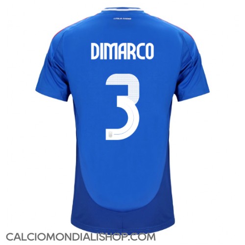 Maglie da calcio Italia Federico Dimarco #3 Prima Maglia Europei 2024 Manica Corta